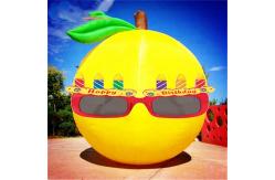 China Customized Size Advertising Inflatables Lemon Fruit Model With Logo Printing supplier