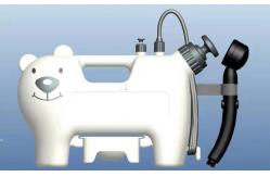 China Indoor Outdoor Pet Bathing Tool Mobile Dog Bather With Sprayer Scrubber supplier