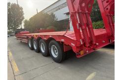 China CIMC 60-100 Tons Customized Wide Load Low Bed Semi-trailer supplier