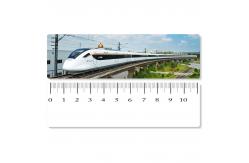 China Eco - Friendly Custom Printed Plastic Rulers / 3D Printing Service With Railway Pattern supplier