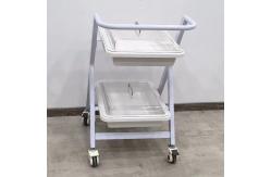China Endoscopy Cart With 2 Trays Mobile Endoscope Trolley For Clinics Hospitals supplier