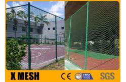 China Sports Fields Chain Link Mesh Fence 4mm Wire Diamond Mesh Fence supplier