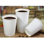 ISO9001 Double Layer Kraft Paper Coffee Drink Cup 16oz For Cafe for sale