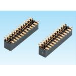 1.27mm Pitch PCB Female Connector , Female Electrical Connectors H4.3mm Gold Plated for sale