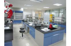 China Cleanroom Modular Lab Benches 12.7mm Alkali Resist Countertops Cold Rolled Steel Frames supplier