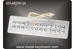 China USB Port Dynamic Waterproof Industrial Metal Kiosk Keyboard with 24 Keys supplier