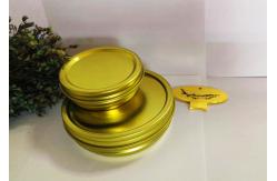 China 125g Round Vacuum Empty Caviar Tin Can With 0.28mm Tinplate Material supplier