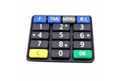 China Remote Control Conductive Carbon Pellet Button Silicon Rubber Keyboard 70 Shore A supplier