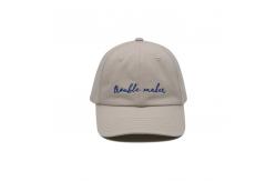 China 6 Panel Constructured Cotton Baseball Cap With 6 Eyelets And Embroidery logo supplier