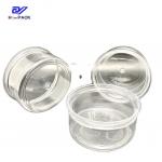 Round Vintage Tobacco Transparent Plastic Can Weed Packaging With Antique Labels for sale