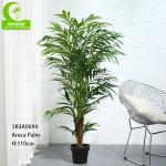 Potted Realistic 110cm Artificial Areca Palm Tree Floor Standing for sale