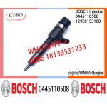 BOSCH injetor Common Rail Fuel Injector 0445110507 0445110508 0445110463 0445110464 For YANMAR Engine 129E01-53100 for sale
