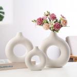 Nordic Multicolor Round Flower Donut Vase For Home Decor for sale