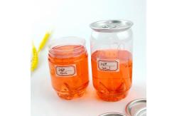 China Easy Open Ends Lid 250ml Plastic Bottle Can For Juice Drinks supplier