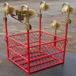 4 Bundle Transmission Line Stringing Tools Overhead Power Line Aerial Spacer Trolley Cart