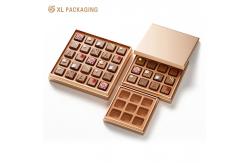 China Customized Chocolate Packaging Box with Lid and Sponge Insert Rigid Kraft Gift Box supplier