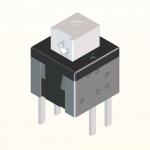 IP65 SMD Self Locking Push Button 6 Pin DIP Switch 5.8x5.8 for sale