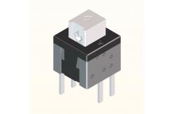 China IP65 SMD Self Locking Push Button 6 Pin DIP Switch 5.8x5.8 supplier