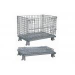 Long Lasting Foldable Stackable Wire Mesh Container Metal Bin Storage Cage for sale