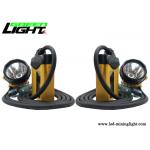 Aluminum Lighting Cup Rechargeable Miners Headlamp 25000lux IP68 CREE Light Source