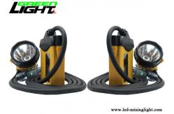 China Aluminum Lighting Cup Rechargeable Miners Headlamp 25000lux IP68 CREE Light Source supplier
