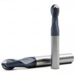 Solid Carbide Ball Nose Milling Cutter / Ball End Cutter HRC 45 55 60 65 for sale