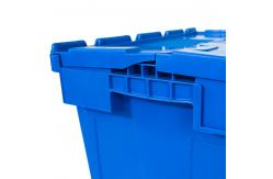 China Heavy Duty Logistic Nestable Stackable Plastic Storage Moving Boxes with Folding Style supplier
