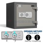 Grade 1 Burglary Fireproof Safe Box 2 Hour Fireproof Solid Steel Construction