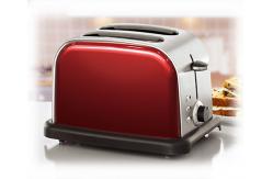 China Plastic Brushed Steel Toaster 2 Slice Toaster Breakfast Machine supplier