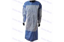 China Nonwoven SMS Patient Visitor Disposable Isolation Gowns For Labotatary Food Using supplier