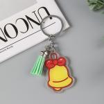 Christmas Festival Snowman Keychain Transparent Acrylic Key Ring with Custom Pattern