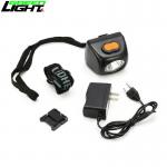 Explosion Proof Coal Miners Hat Lamp , 1.3W Cordless LED Mining Light 3.7V 4.5Ah for sale