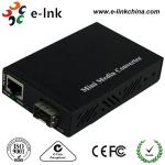 Mini 10 / 100 / 1000M SFP Fiber Ethernet Media Converter With External Power Supply for sale