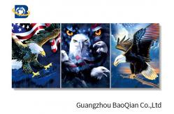 China 3d Wall Decor Picture With Tiger / Eagle , 3d Stereograph Printing supplier