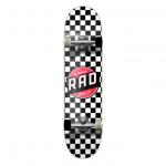 YOBANG OEM RAD Wheels Checker White / Black / Red Micro Complete Skateboard - 6.75 x 29 for sale