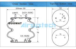 China 01483436 01483071 Industrial Double Convoluted Air Spring Firestone A01-760-0335 supplier