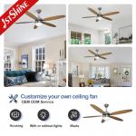 230V AC Motor Indoor 5 MDF Blades LED Ceiling Fan