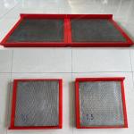 Plain Weave Hexagonal Hole Shape 610*610 PU Polyurethane 80-95 Shore A Wedge Wire Mesh for sale