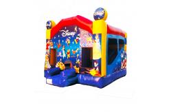 China Disneyland Inflatable Jumping Castle With Slides For Children supplier