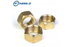 China Brass Copper CNC Machined Parts Nut Milling Service Custom Component supplier