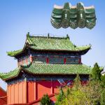 200mm Chinese Glazed Roof Tiles Handmade Eaves Japanese Building Materials for sale