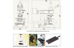 China Infinity Trinocular  BF / DF DIC Metallurgical Optical Microscope Halogen Light A13.1013 supplier