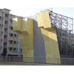 Anti Corrosion Fitness Climbing Wall School Outdoor Rock Climbing Wall Panels ROHS for sale