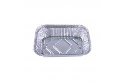 China 1 LB 450ml Oblong Aluminum Takeout Containers Food Box With Lid supplier