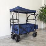 Collapsible Camping Cart Beach Trolley Cart With Roof Dollies Folding Wagon for sale