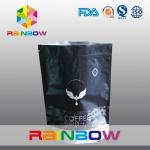 Custom Printing 250g Matt Stand Up k Coffee Bean Bags With Valve for sale