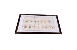 China Rice Paper Scroll Chinese Medicine Charts Suitable Mirror Screen supplier