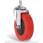 Heavy Duty PU TPR Supermarket Shopping Trolley Cart Elevator Caster 4 Inch Or 5 Inch for sale