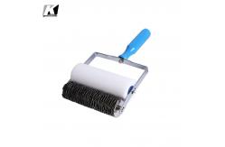 China Multipurpose 6 Inch Patterned Paint Brush , Plastic Handle Damask Paint Roller supplier
