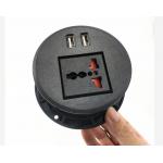80mm Round Desktop Power Outlet Usb Sofa Socket For Furniture for sale